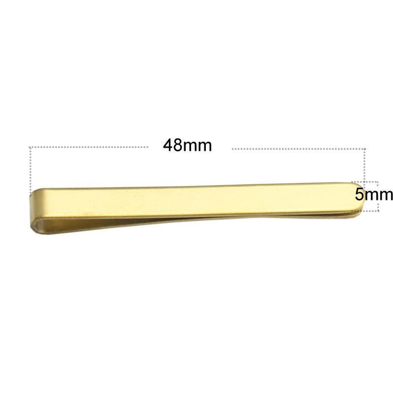 Cross border men's tie clip, stainless steel tie clip, personalized engraved logo
