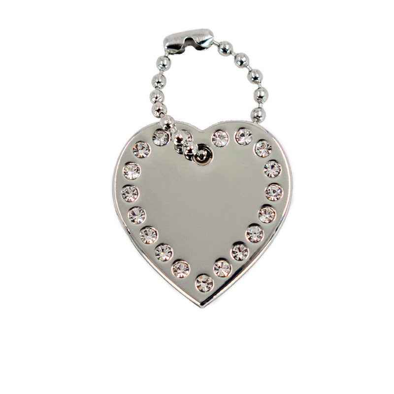 Customizable pet nameplate, laser engraved cat tag, ID tag with chain pendant, pet anti lost metal dog tag