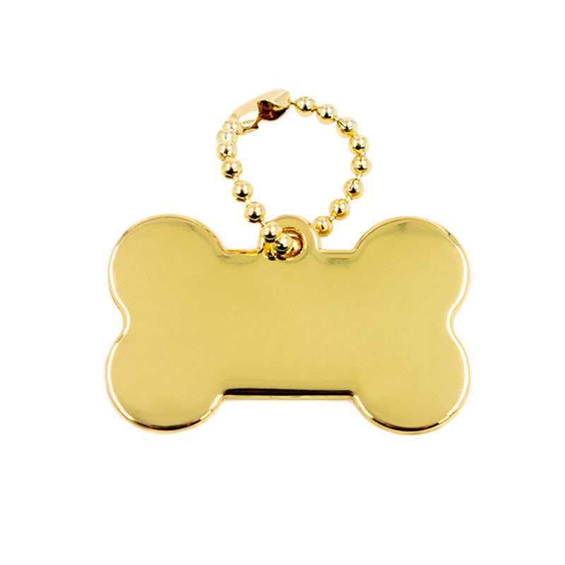 Customizable pet nameplate, laser engraved cat tag, ID tag with chain pendant, pet anti lost metal dog tag
