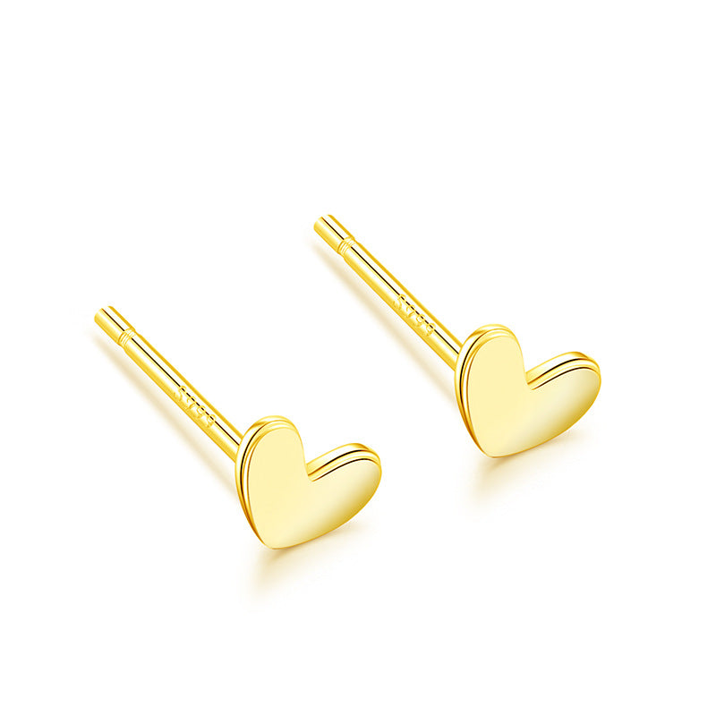 S999 pure silver earrings with feminine temperament, Korean personality, simple love, stars, light luxury, high-end feeling, earrings, retro earrings
