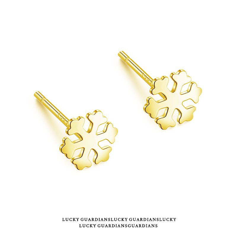 S999 pure silver earrings with feminine temperament, Korean personality, simple love, stars, light luxury, high-end feeling, earrings, retro earrings