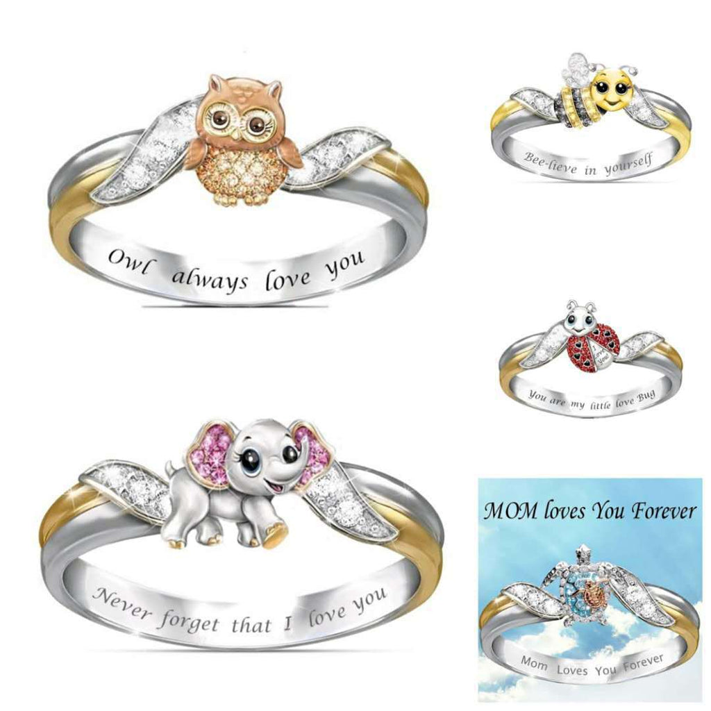 Wish Cross border New Hot selling Ring, European and American Popular Bee Engraved Ring, Creative Animal Shaped Women's Jewelry
