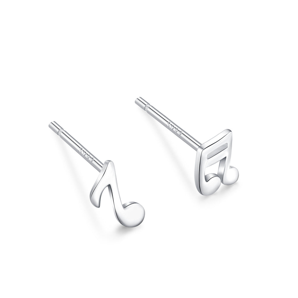 S999 pure silver foot silver simple ear hole, one week earrings, female ear bone temperament, niche, non removable earrings, ear sticks, earrings, accessories