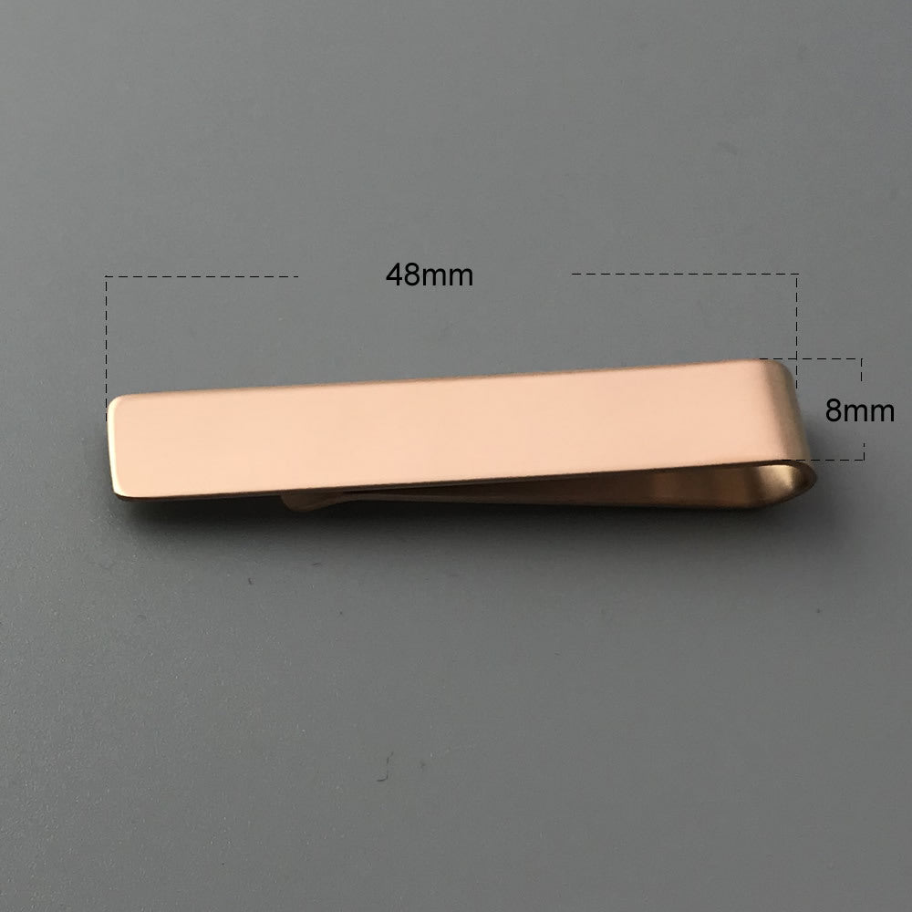 Cross border men's tie clip, stainless steel tie clip, personalized engraved logo