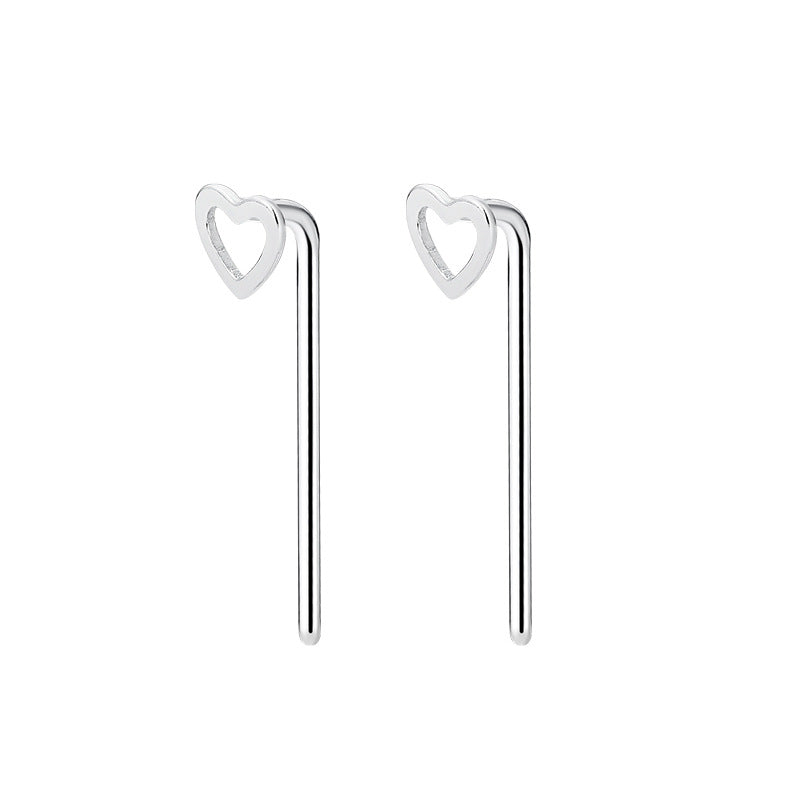 New S999 Fashionable and Simple Ins Style Snowflake Love Clover Female Ear Hook Earnail