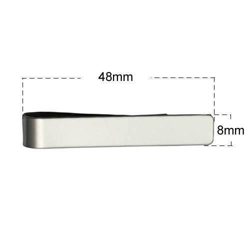 Cross border men's tie clip, stainless steel tie clip, personalized engraved logo