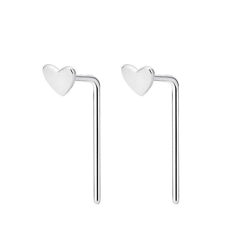 New S999 Fashionable and Simple Ins Style Snowflake Love Clover Female Ear Hook Earnail