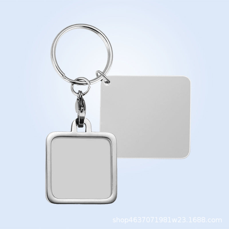 DIY laser engraved square calendar card keychain accessories for cross-border foreign trade in Europe and America