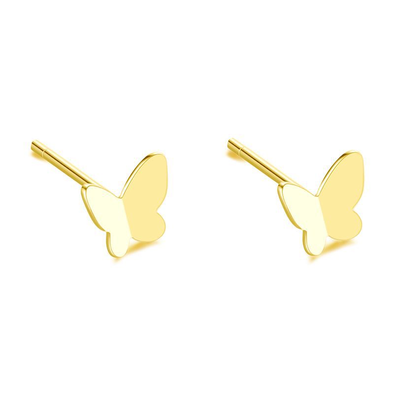 S999 pure silver earrings with feminine temperament, Korean personality, simple love, stars, light luxury, high-end feeling, earrings, retro earrings