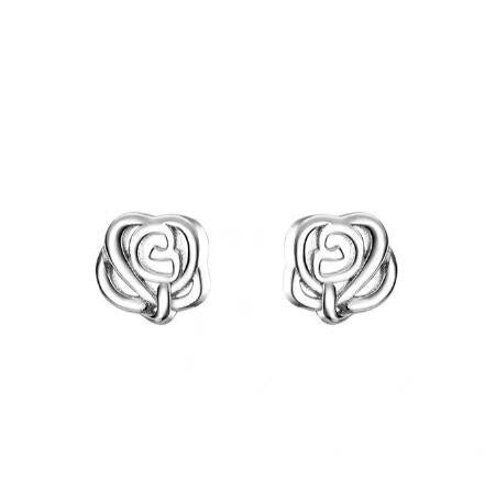 S999 pure silver foot silver simple ear hole, one week earrings, female ear bone temperament, niche, non removable earrings, ear sticks, earrings, accessories