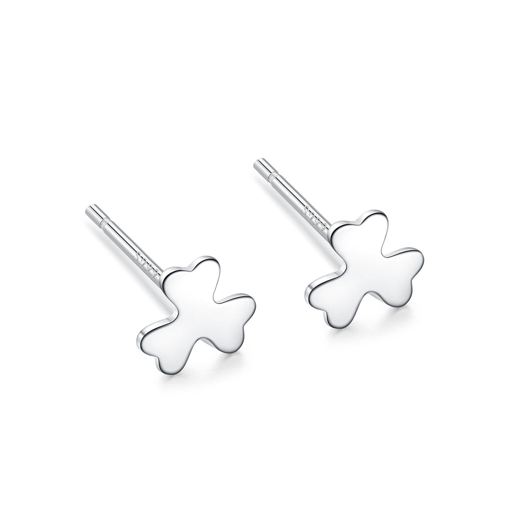 S999 pure silver foot silver simple ear hole, one week earrings, female ear bone temperament, niche, non removable earrings, ear sticks, earrings, accessories