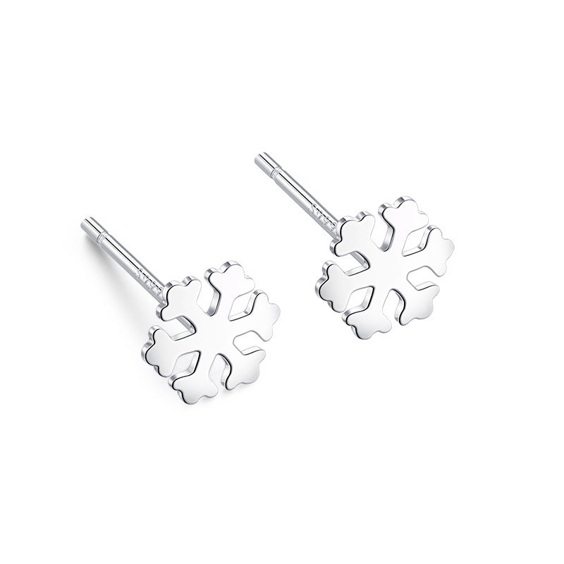 S999 pure silver foot silver simple ear hole, one week earrings, female ear bone temperament, niche, non removable earrings, ear sticks, earrings, accessories