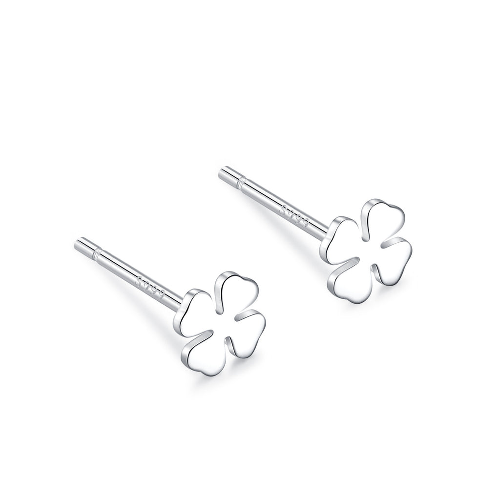 S999 pure silver foot silver simple ear hole, one week earrings, female ear bone temperament, niche, non removable earrings, ear sticks, earrings, accessories