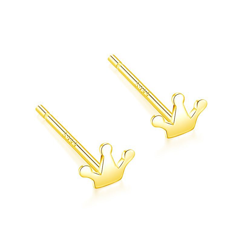 S999 pure silver earrings with feminine temperament, Korean personality, simple love, stars, light luxury, high-end feeling, earrings, retro earrings