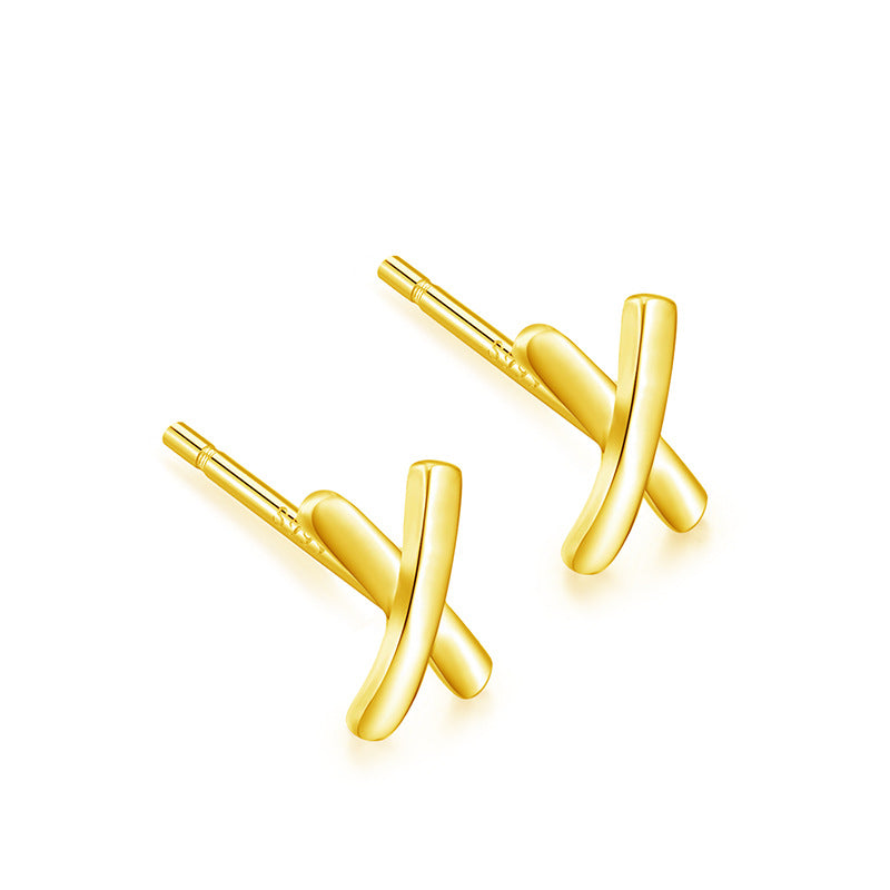 S999 pure silver earrings with feminine temperament, Korean personality, simple love, stars, light luxury, high-end feeling, earrings, retro earrings