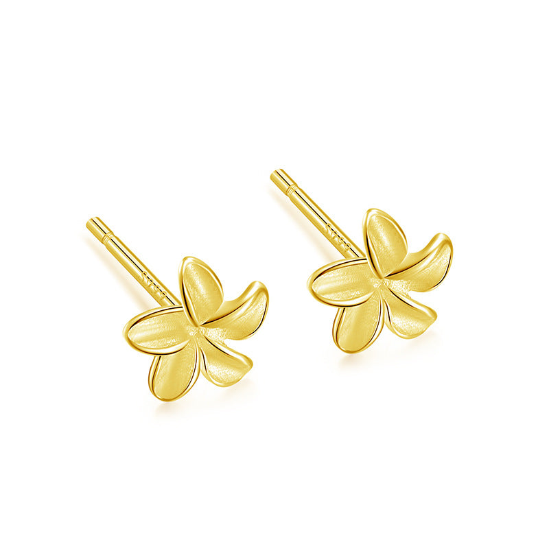 S999 pure silver earrings with feminine temperament, Korean personality, simple love, stars, light luxury, high-end feeling, earrings, retro earrings