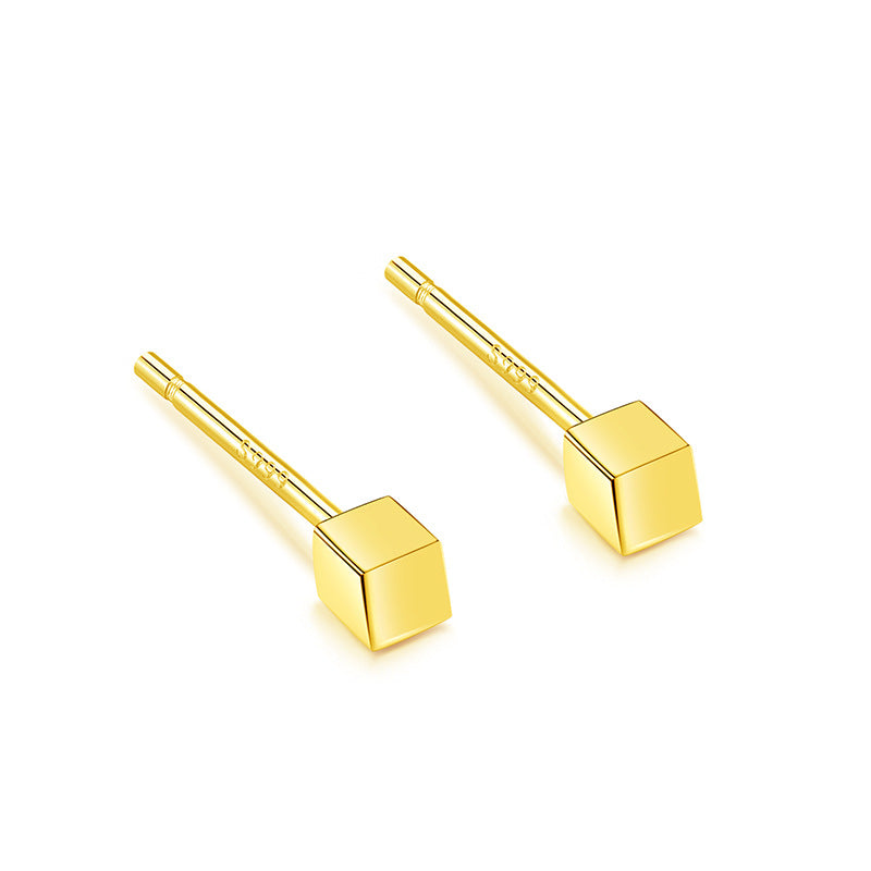 S999 pure silver earrings with feminine temperament, Korean personality, simple love, stars, light luxury, high-end feeling, earrings, retro earrings