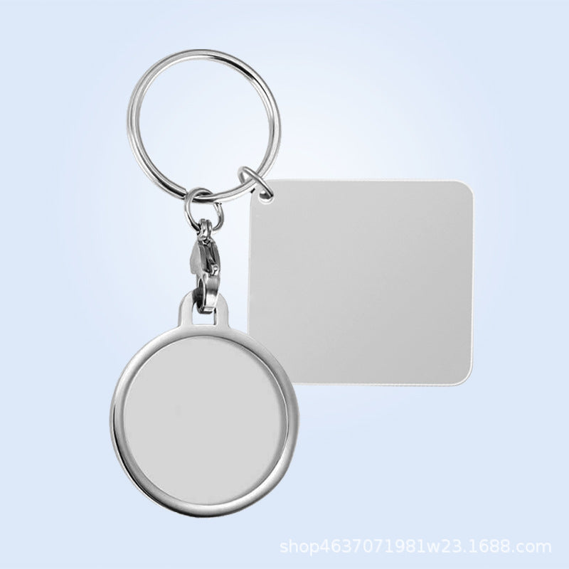 DIY laser engraved square calendar card keychain accessories for cross-border foreign trade in Europe and America